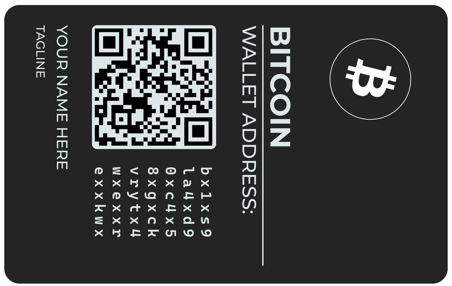 Bitcoin Wallet Card